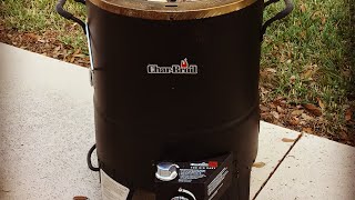 The CharBroil Big Easy Oil less Turkey Fryer Modification’s  Hanging Chicken Halves Awesome [upl. by Plate]