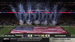 2024 College Football Playoff National Championship Game Michigan vs Washington All22 ESPN3 Feed [upl. by Mcdonald]