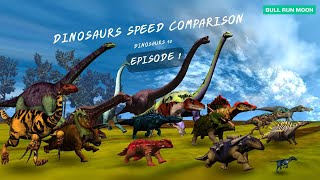 Dinosaurs speed comparison EP1 [upl. by Akerboom189]