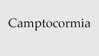 How to Pronounce Camptocormia [upl. by Yeargain31]