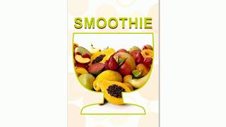 Ćwiczenia z lekcji  CorelDraw16  ulotka Smoothie [upl. by Siramaj]