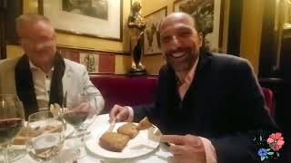 Nay Lwin and Nassim Haramein try quotWelsh Rarebitquot for the first time at Rules Restaurant [upl. by Alyakam]