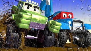 The Jeep Truck  Carl the Super Truck  Car City  Cars and Trucks Cartoon for kids [upl. by Eiramait18]