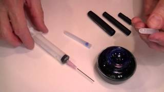 How to Refill a Fountain Pen Ink Cartridge with ink [upl. by Nonnaehr]