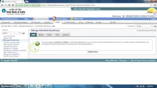 How to Add Other State Bank Accounts In Online Sbi [upl. by Llevart]