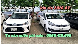 kia soluto 2020 MT một chủ từ mới cùng với kia Rio xe gia đình 2016 AT đẹp chất nguyên zin cả xe [upl. by Strenta]