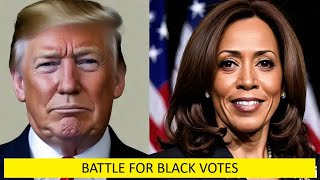 Kamala Harris vs Trump Battle for Black 2024 09 18 PoliticalBattleVoterEngagementDiversity [upl. by Sikleb275]