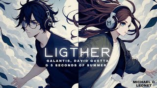 Galantis David Guetta amp 5 Seconds of Summer  Lighter Michael amp Leonet Original Mix Lyric Video [upl. by Shayne]