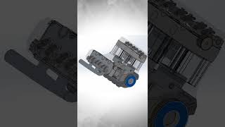 Solidworks  V6 Motor Animasyonu automobile solidworks assembly [upl. by Bettina]