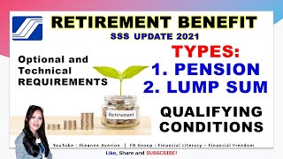 SSS Retirement Benefits Requirements  SSS Pension Requirements  SSS Lump Sum Requirements 2021 [upl. by Kylie]