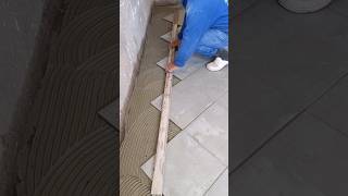 Teach beginner craftsmen Easy way to cut ceramic tiles at 45 angles [upl. by Evatsug]