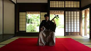 Tsugaru Shamisen using Ripple  Tsugaru Jongarabushi Kyokubiki  津軽三味線（リプル張り） 津軽じょんがら節曲弾 [upl. by Elman]