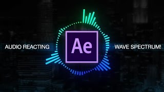 How to create Reactive Audio Spectrum Waveform Effects in Adobe After Effects Tutorial [upl. by Drhcir968]