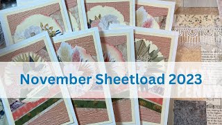 November 2023 Sheetload of cards SLCTNov2023 [upl. by Iras]