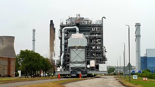 Giant boiler moves from Grangemouth docks through Ineos time lapse 🚛🏭😁👌🏻 [upl. by Irvin]