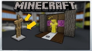 MCPE Redstone  Armor Swapper Using Armor Stand  Minecraft Pe [upl. by Ahsart]