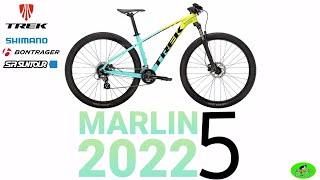 TREK MARLIN 5 2022  REVIEW OF SPECIFICATIONS AND COMPONENTS INCLUDES SUGGESTED RETAIL PRICE [upl. by Arther394]