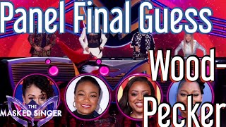 Panels Final Guesses on Woodpecker  The Masked Singer USA Season 12 Ep 3 [upl. by Asilrahc]