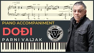 DOĐI – Parni valjak  Piano Karaoke Cover amp Tekst  NOTE za klavir [upl. by Silvano]