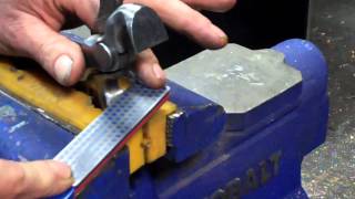 Sharpening a Farriers Hoof Nipper [upl. by Eciram407]