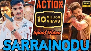 Sarrainodu ll Best Spoof Video ll Action Video ll hamara comedy video 😈😈😈 [upl. by Randene]