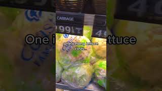 How much does an iceberg lettuce cost in New York City travel newyorkcity groceryshopping [upl. by Webb955]