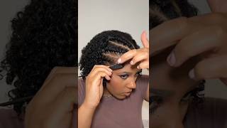 If you can’t cornrow this is the hairstyle for you naturalhairstyles bigchop [upl. by Ayel630]