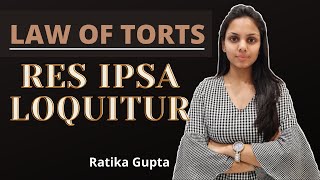 RES IPSA LOQUITUR  Proof of Negligence  Law of Torts [upl. by Nerhe391]