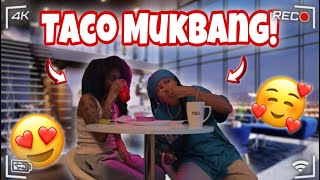 Taco Mukbang wLiv😍🌮  She Made Me…🤭 [upl. by Bunce]