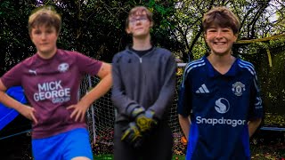 We took 100 shots against a div 1 goalkeeper in my back garden [upl. by Ahsieyt]