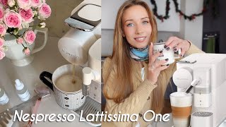 NESPRESSO MACHINE REVIEW  LATTISSIMA ONE  DELICIOUS COFFEE DRINKS AT HOME [upl. by Adnorat]