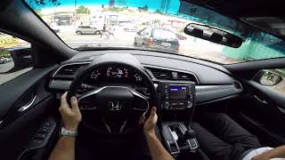 HONDA CIVIC 2017 20 CVT  TEST DRIVE ONBOARD POV GOPRO [upl. by Sreip447]