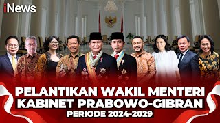 🔴LIVE  Pelantikan Wakil Menteri Kabinet PrabowoGibran 20242029  Senin 21 Oktober 2024 [upl. by Kram819]