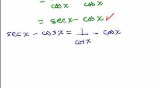 Prove Basic Trig Identities Part 1 [upl. by Ivanna]