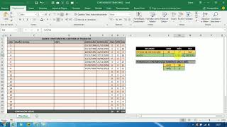 PLANILHA CONTAGEM DE TEMPO DE CONTRIBUIÇÃO INSS [upl. by Pansie]