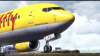 【FSX】 ✈ B738 TUIFLY LANDING MYKONOS ✈  1080P [upl. by Breeze]