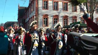 Rosenmontagszug 2011 in Mainz  Schillerstrasse Teil 1 [upl. by Kalvin]