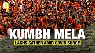 Kumbh Mela  Lakhs Gather in Haridwar Amid COVID Surge Protocols Violated [upl. by Daughtry]