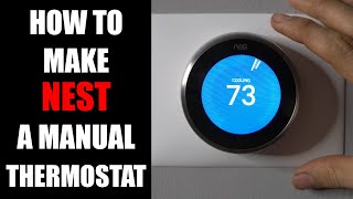 How to Make Nest Thermostat Manual [upl. by Karie]