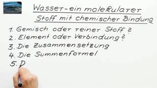 Eigenschaften des Wassers  Chemie  Allgemeine und anorganische Chemie [upl. by Cohe]