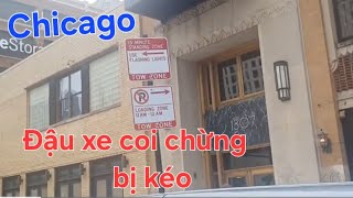 Khám phá tp Chicago bang Illinois  nhiều biển parking lạ dễ bị kéo xe  Ăn lẩu 88 Market place [upl. by Retlaw]