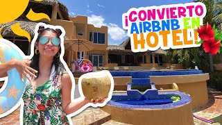 Convierto CASA DEL VERANO MERLIN en UN HOTEL DE PLAYA🏝Habitaciones Con Vista al Mar🌊ALBERCA GIGANTE [upl. by Ettenwad]