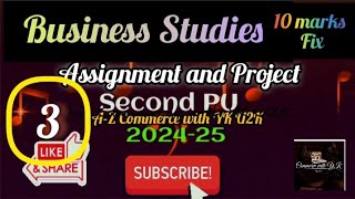 Business Studies 2nd PU assignment with answers 3rd topic businessstudies commerce education [upl. by Annaierb42]