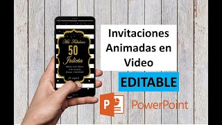 Invitacion Video Mujer 50 años 30 40 Editable [upl. by Khajeh824]