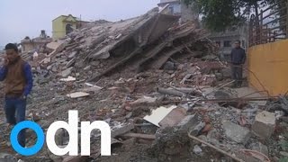 Kathmandu residents survey earthquake damage [upl. by Ciapas694]