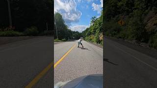 CHILL 🧊 downhill longboard freeride skate gopro downhill longboard fun powerslide raw slide [upl. by Sperry]