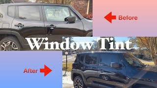 New Car Pt 2  Jeep Renegade 2020  I got my windows tinted [upl. by Lolita950]