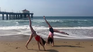 Bratayley Gymnastics on the Beach 2024 [upl. by Ssitruc]