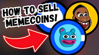 How to sell you meme coins and take profits Using the Coinbase Smart Wallet [upl. by Enomed]