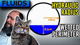 How to Find HYDRAULIC RADIUS and WETTED PERIMETER – Rectangle Trapezoid Circle [upl. by Anawahs]